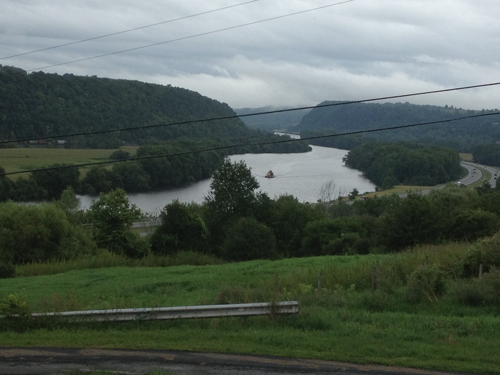 View of the Mohawk river in Summer